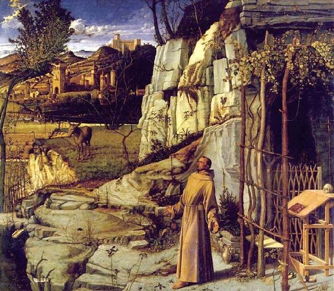 Giovanni Bellini St. Francis in Ecstasy oil painting image